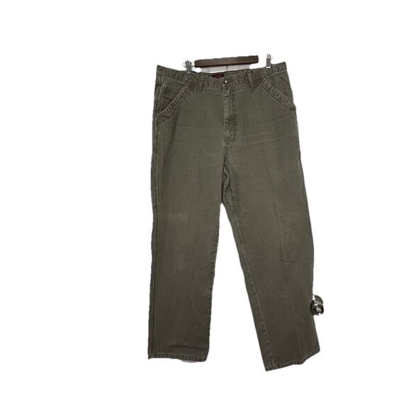 Wolverine Men's (38 X 32) Gray Cotton Canvas Utility Work Carpenter Pants - Picture 1 of 11